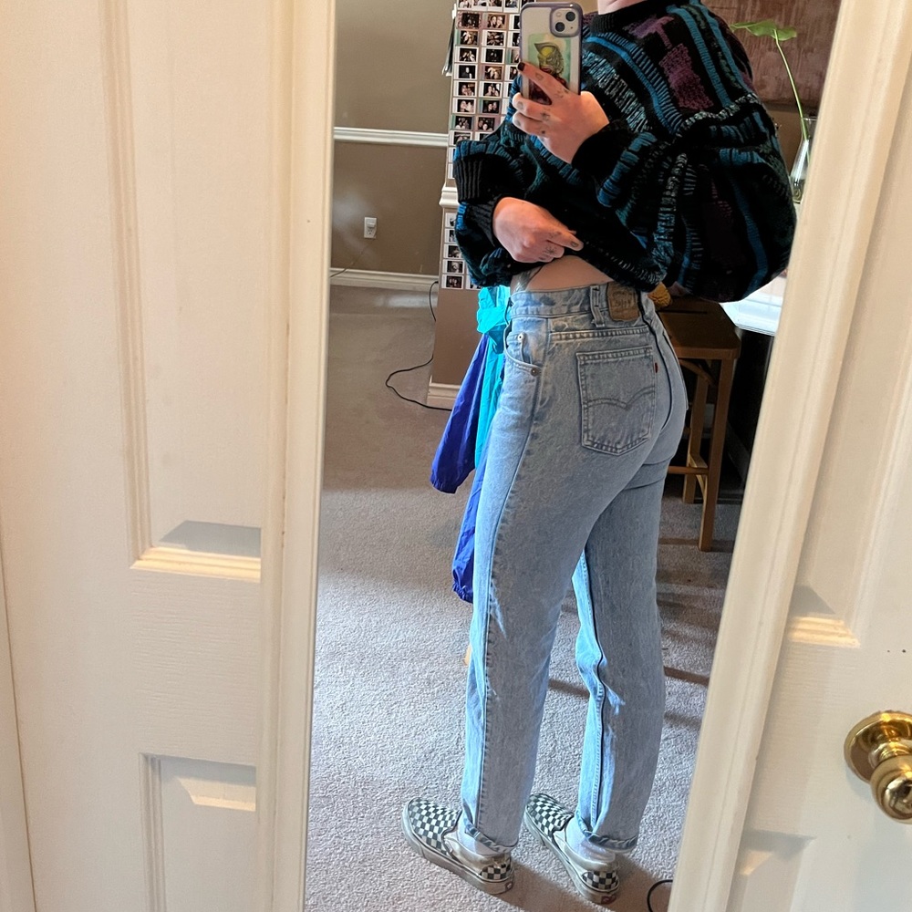 Raw denim light wash vintage Levi’s